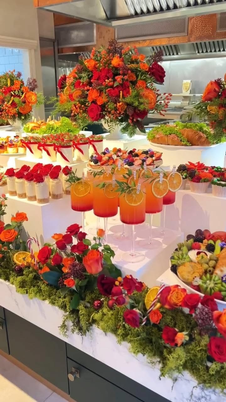 Amuse-bouches sur présentoir en marbre