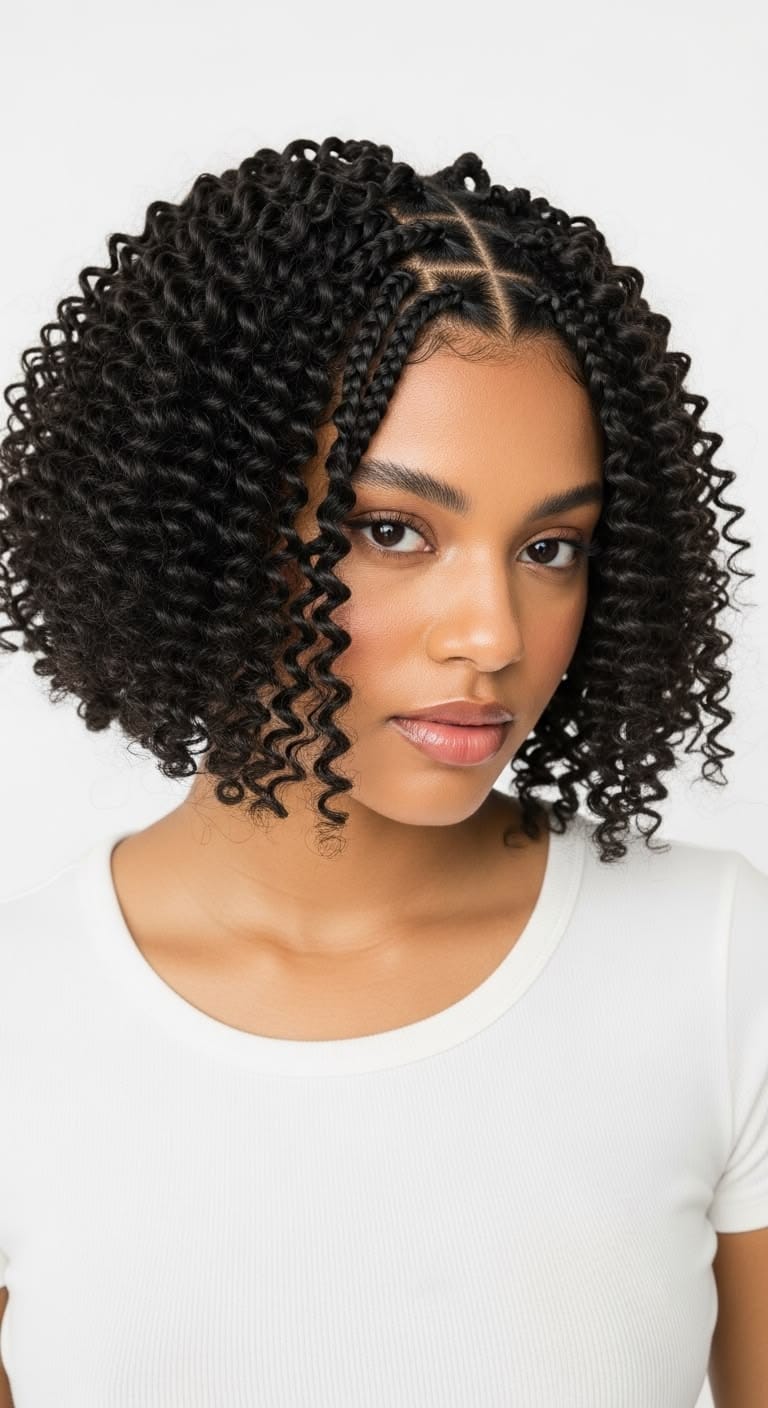 Coiffure de soirée avec volume sophistiqué